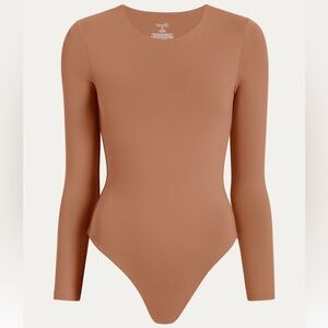 Nuuds Long Sleeve Bodysuit - Clay